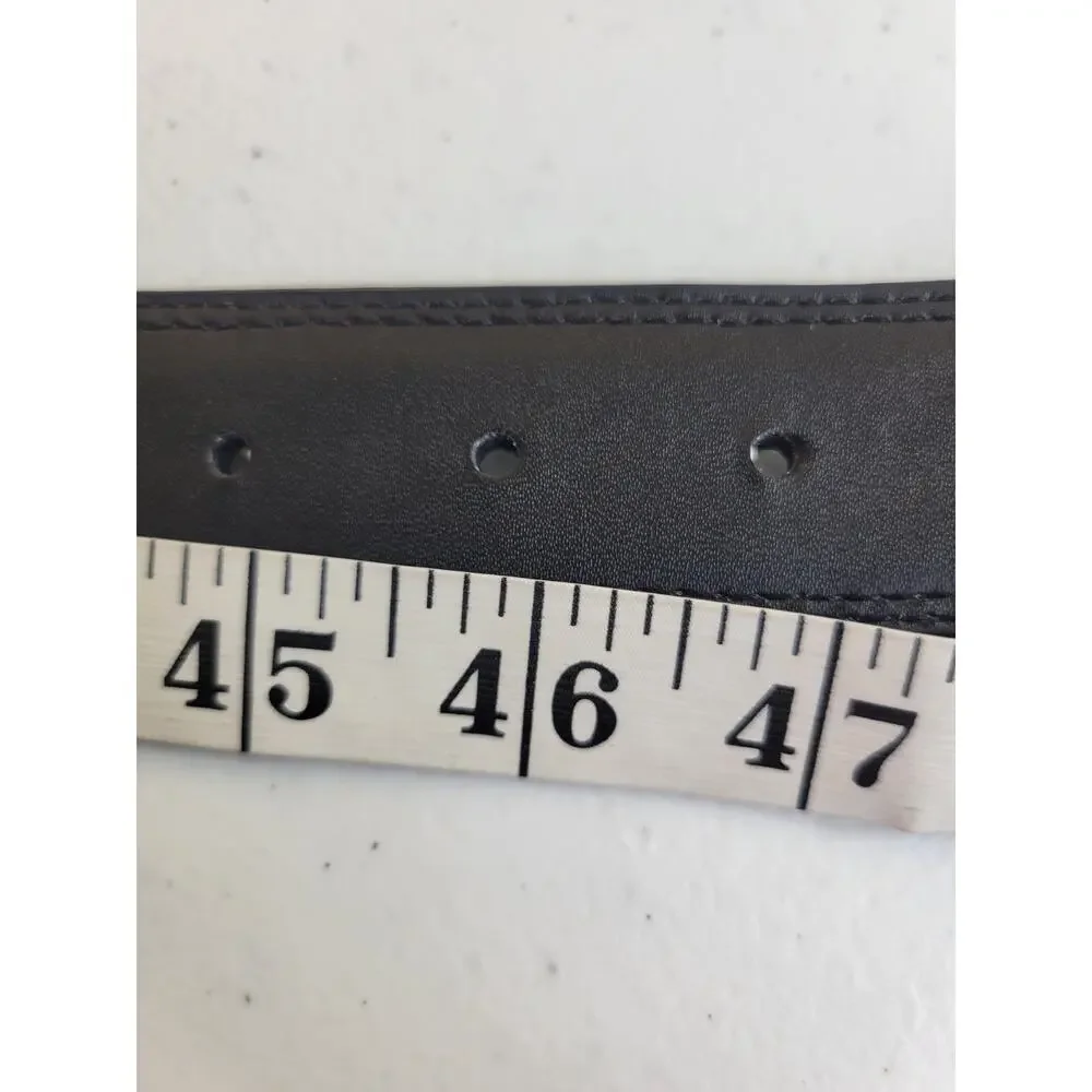 Belt Black Bonded Leather Career Work Business‎ Formal Dress Men's Size 44